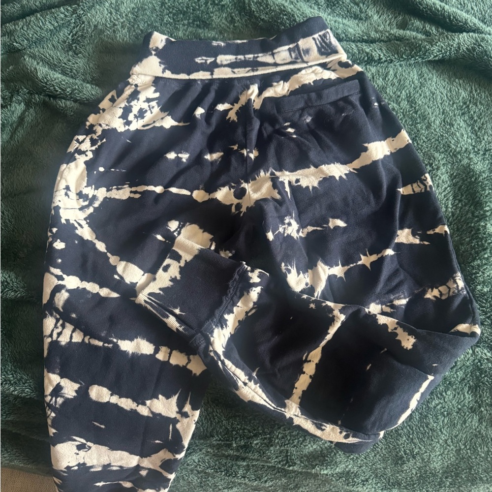 Black and White Tie-Dye Joggers